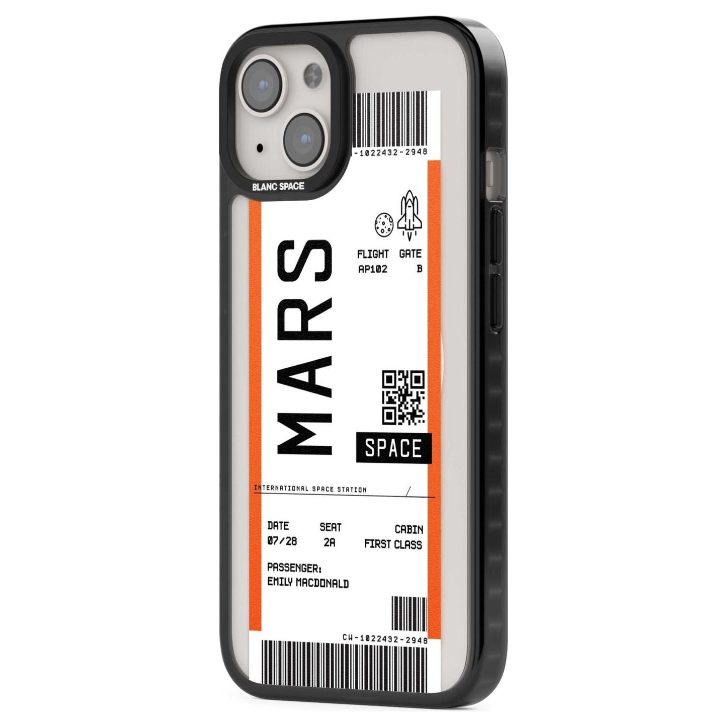 Personalised Mars Travel Ticket
