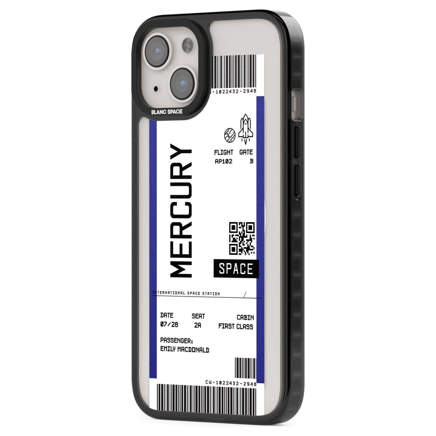 Personalised Mercury Travel Ticket