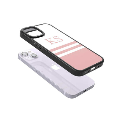 Personalised Pink Stripes & Initials