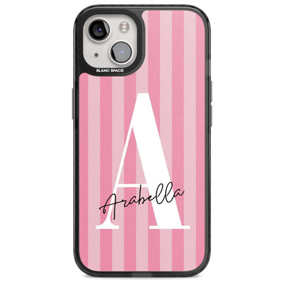 Personalised Pink Stripes Initial
