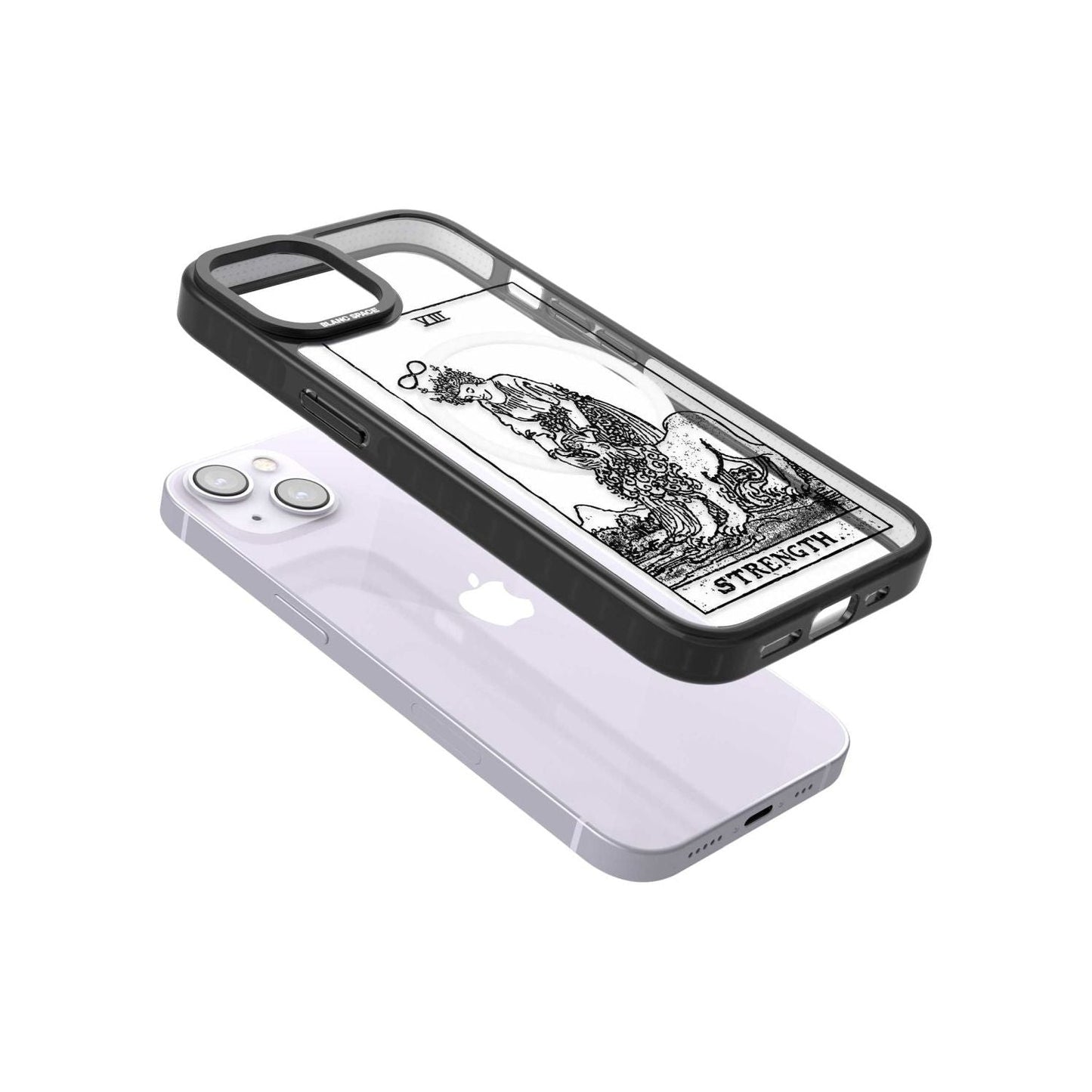 Personalisierte Stärke-Tarotkarte (Transparent)