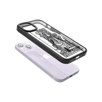 Personalisierte Tarotkarte „Königin der Stäbe“ (transparent)