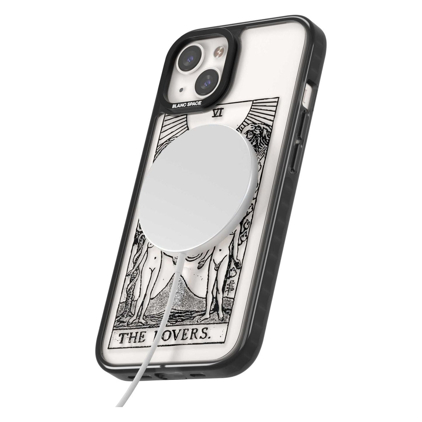 Personalisierte Tarotkarte „Die Liebenden“ (Transparent)