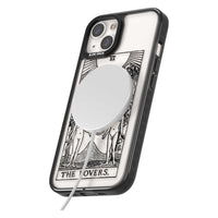 Personalisierte Tarotkarte „Die Liebenden“ (Transparent)