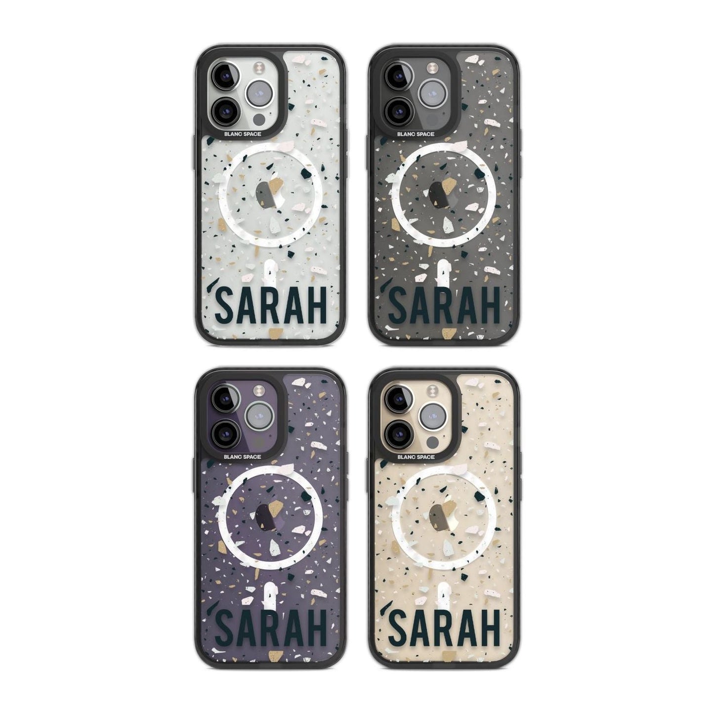 Personalised Terrazzo Blue, Pink, Brown