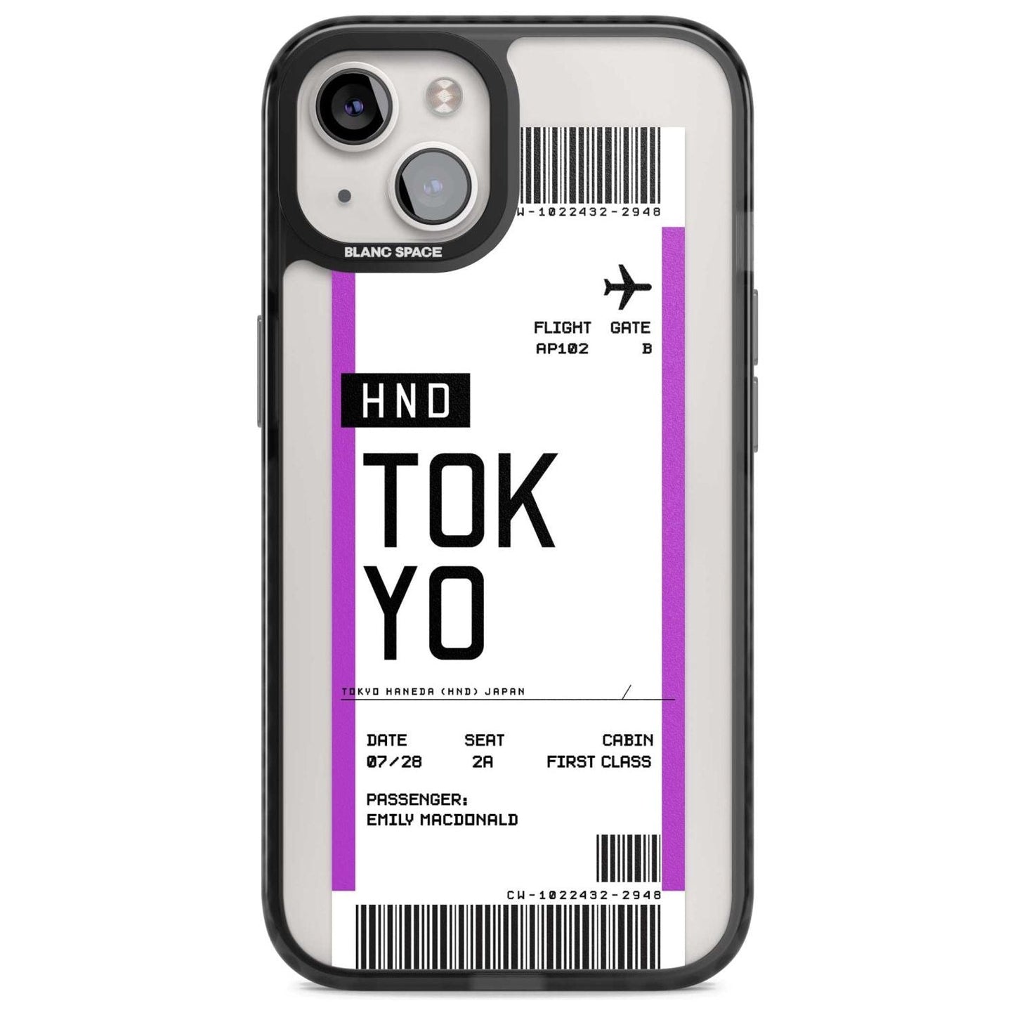 Personalised Tokyo Boarding Pass