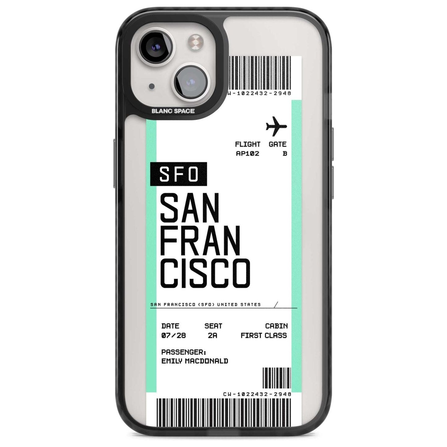 Personalised San Francisco Boarding Pass