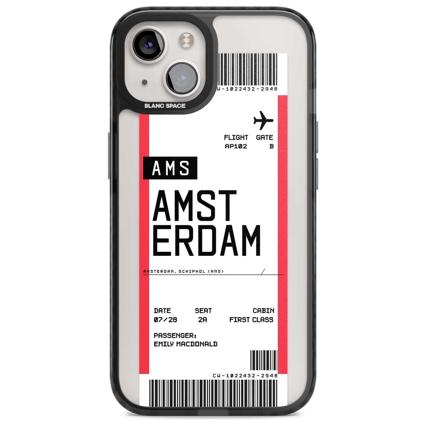Personalised Amsterdam Boarding Pass