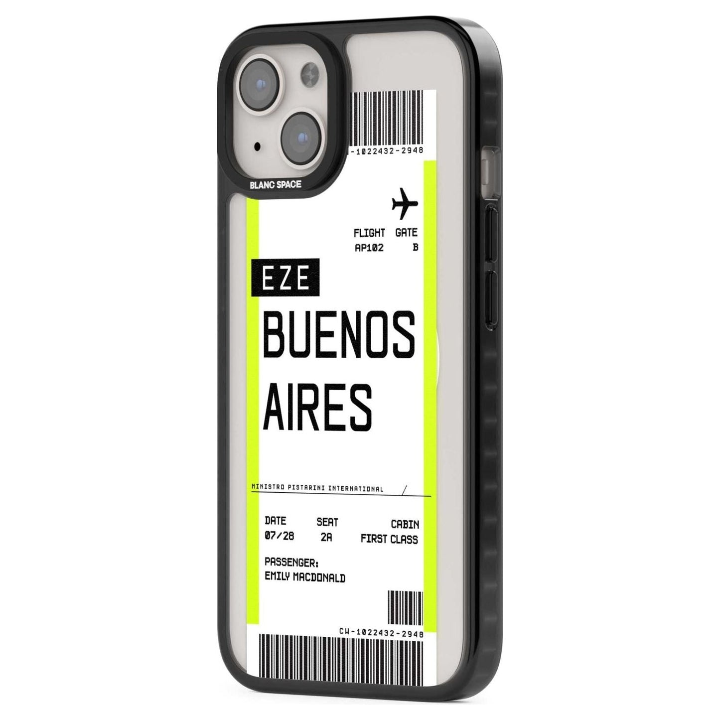 Personalised Buenos Aires Boarding Pass