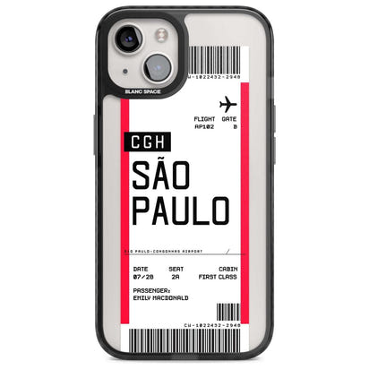 Personalisierte Bordkarte für São Paulo
