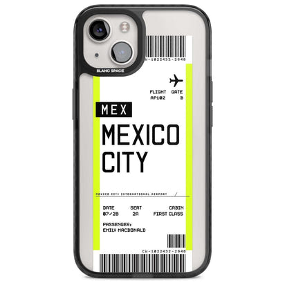 Carte d'embarquement personnalisée pour Mexico