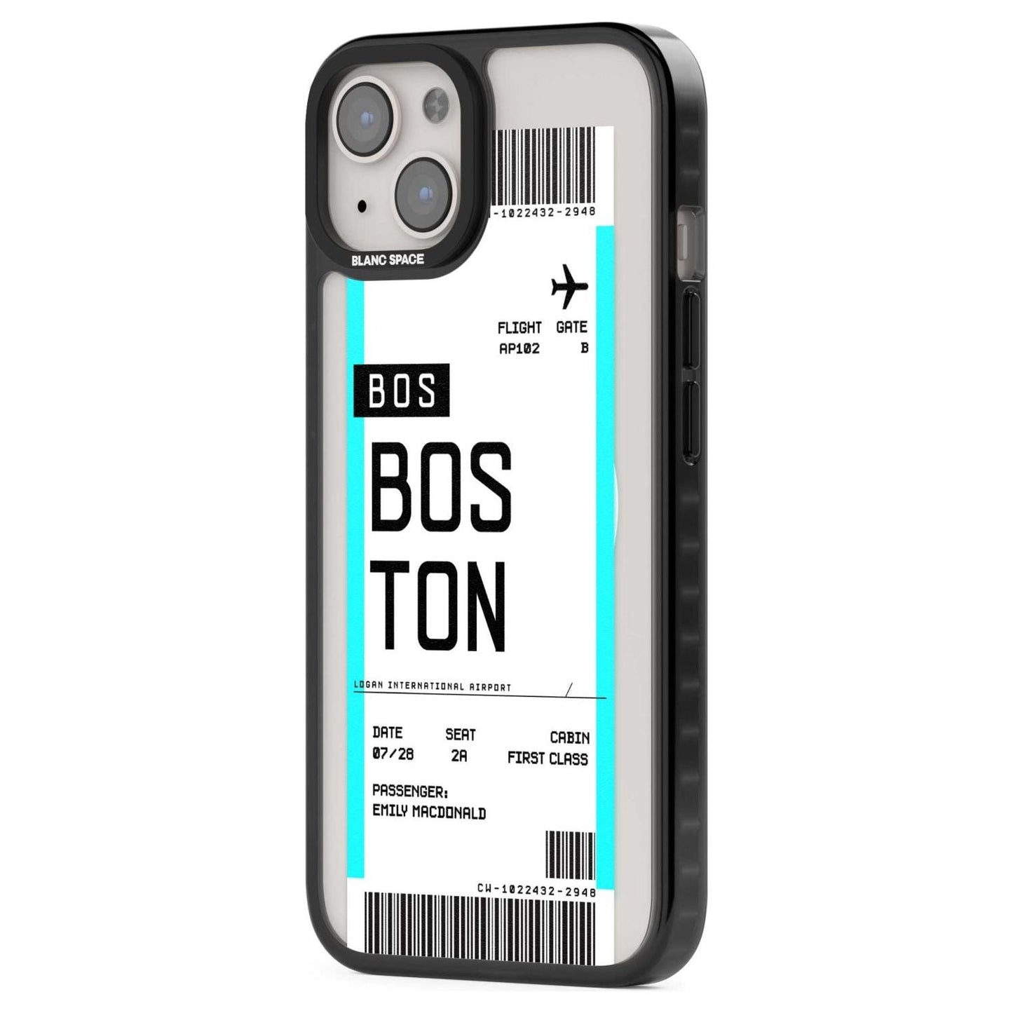 Personalised Boston Boarding Pass
