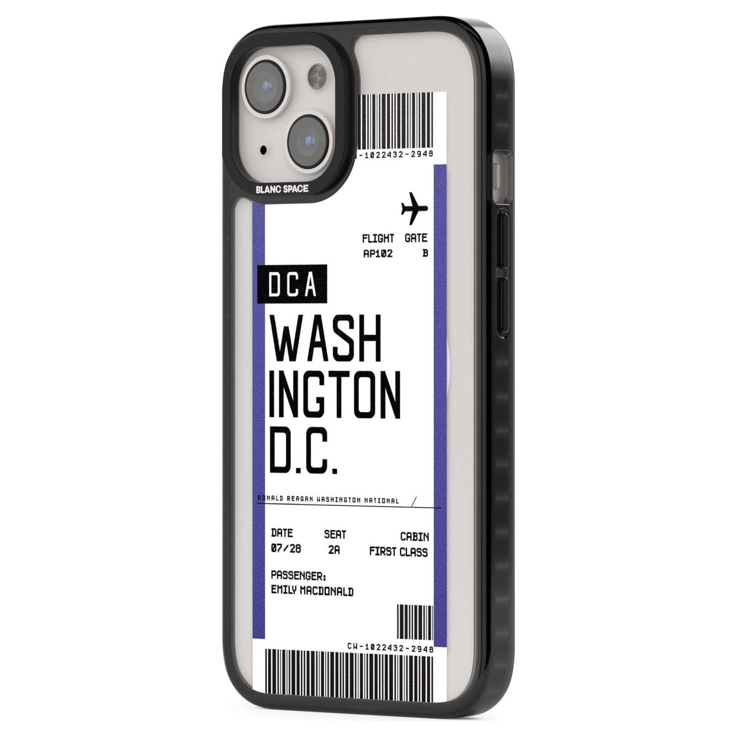 Personalised Washington D.C. Boarding Pass