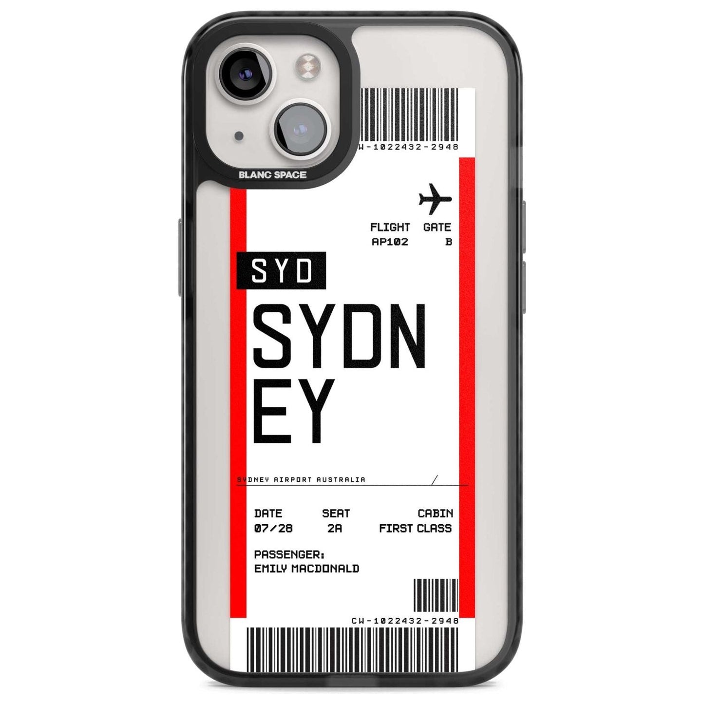 Personalised Sydney Boarding Pass