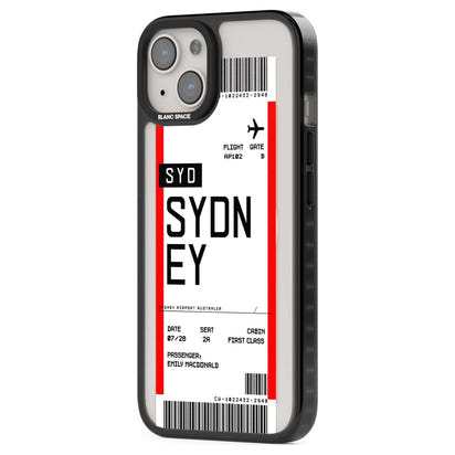 Personalised Sydney Boarding Pass