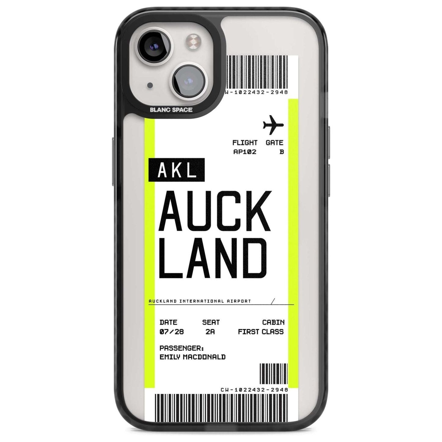 Personalised Auckland Boarding Pass