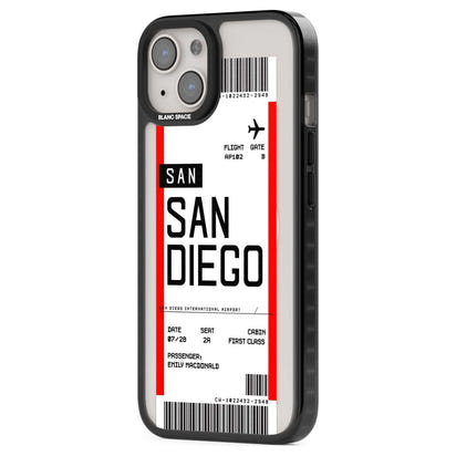 Personalised San Diego Boarding Pass