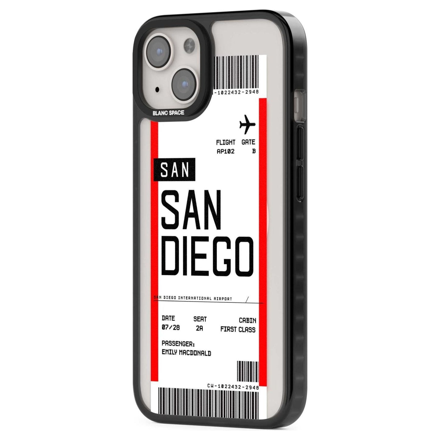 Personalised San Diego Boarding Pass