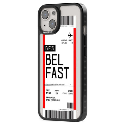 Personalised Belfast Boarding Pass
