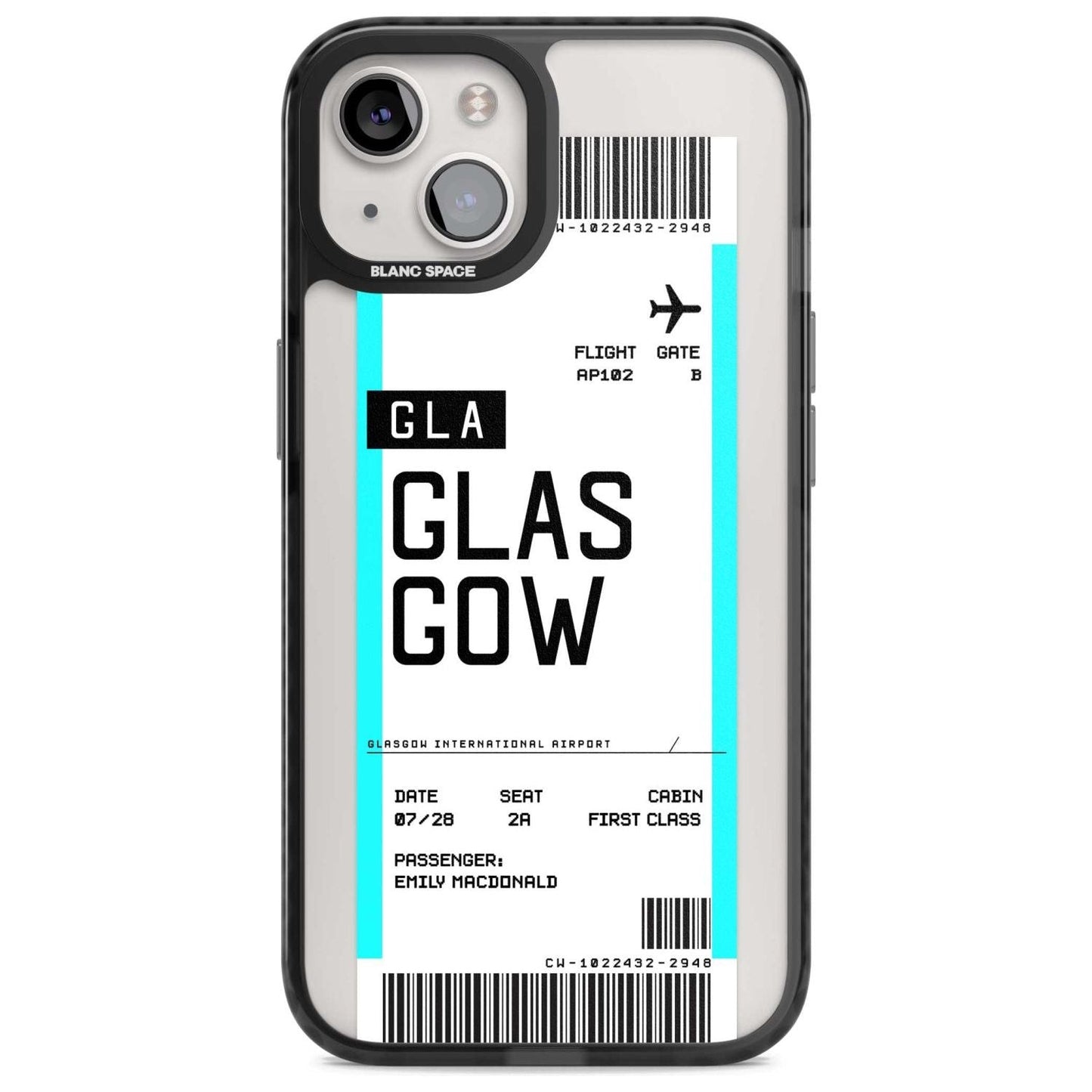 Personalised Glasgow Boarding Pass