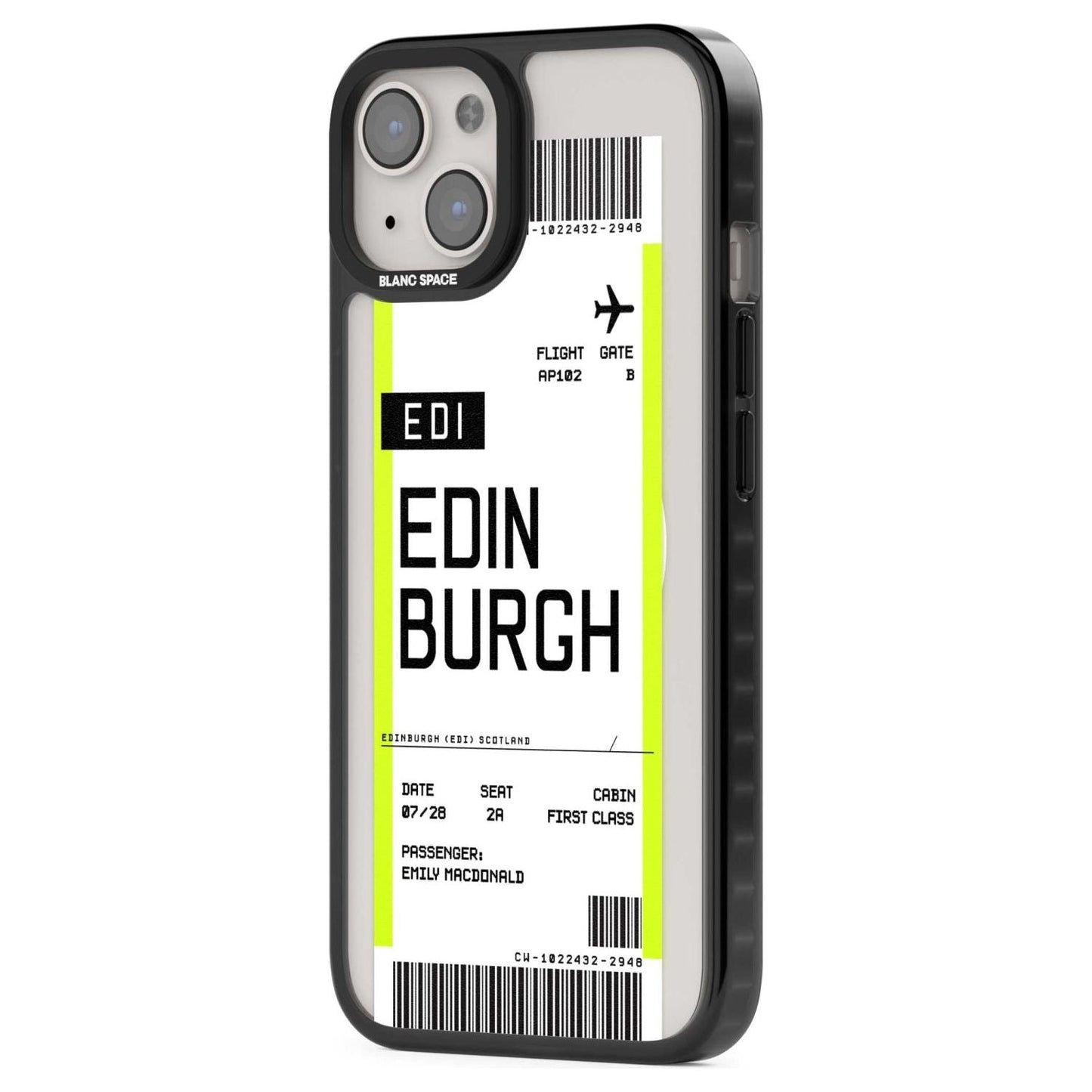Personalised Edinburgh Boarding Pass