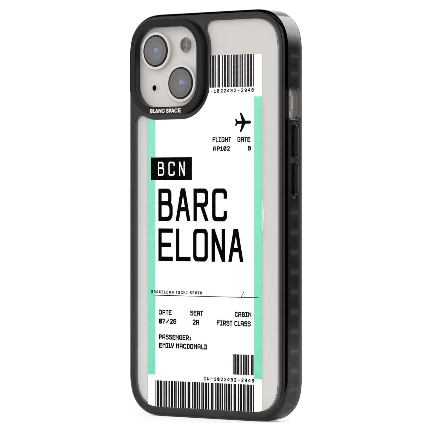 Personalised Barcelona Boarding Pass