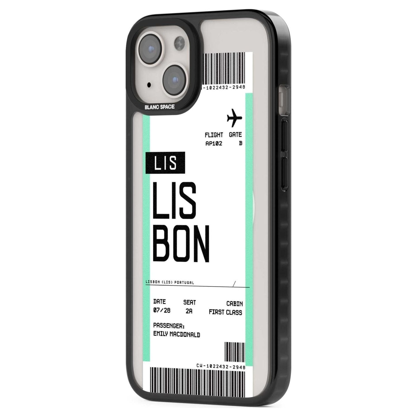 Personalised Lisbon Boarding Pass
