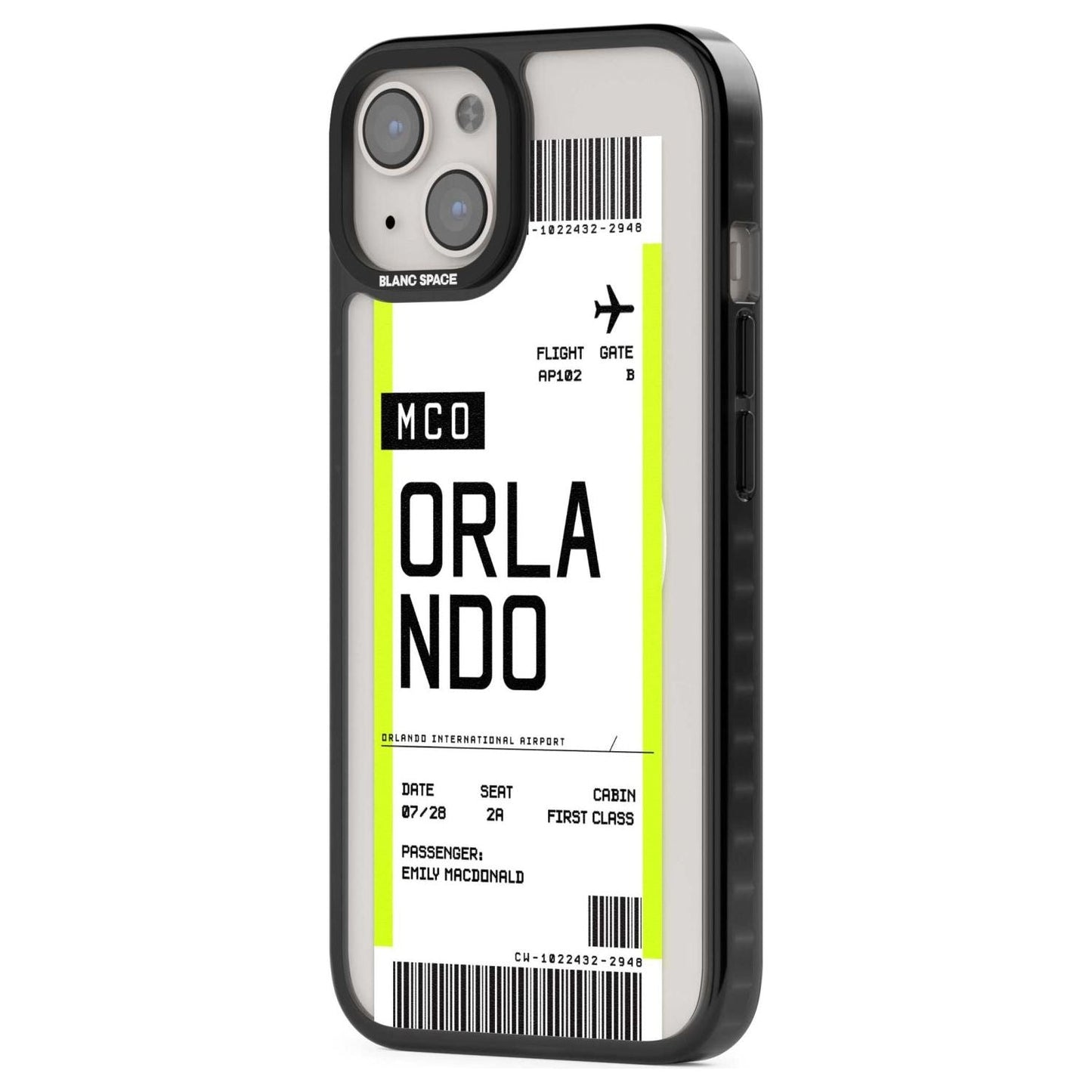 Personalised Orlando Boarding Pass
