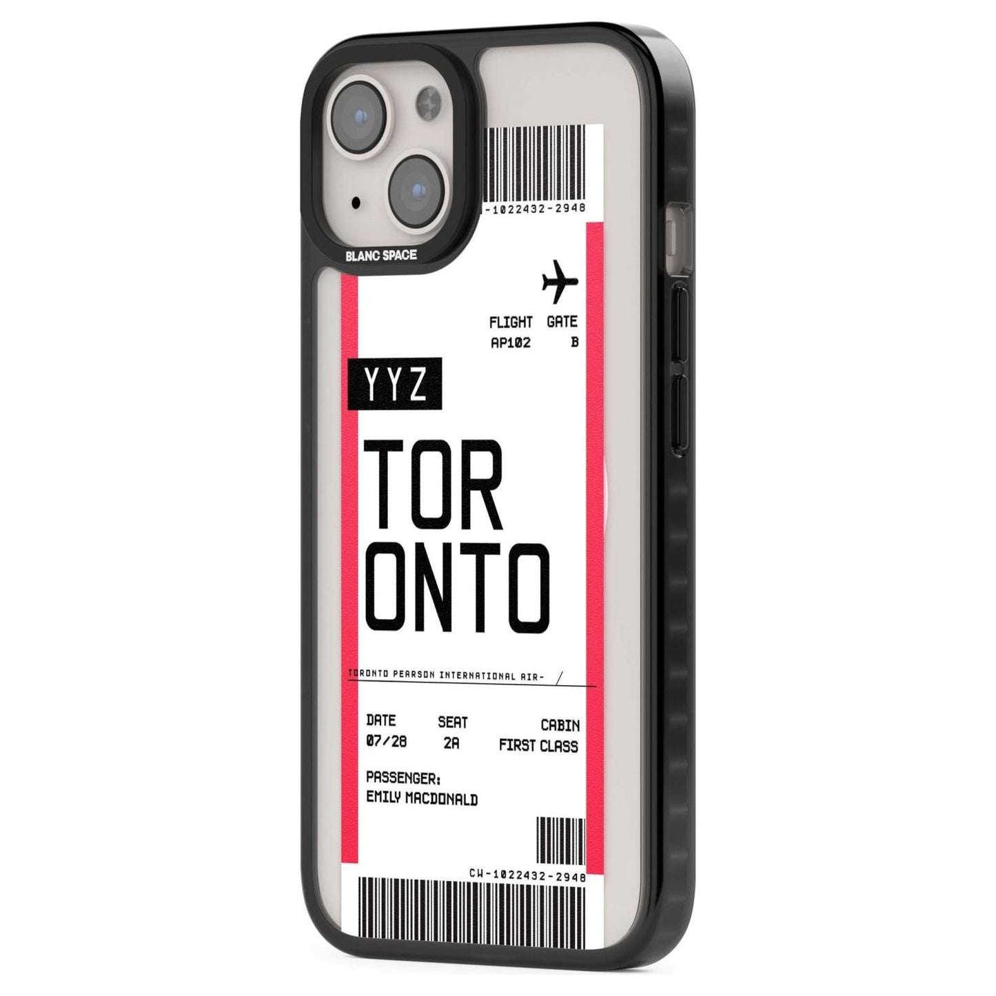 Personalised Toronto Boarding Pass