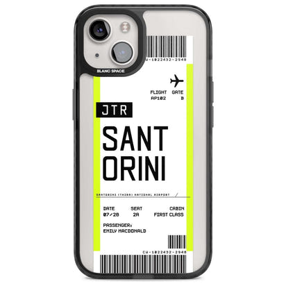 Personalisierte Bordkarte für Santorini