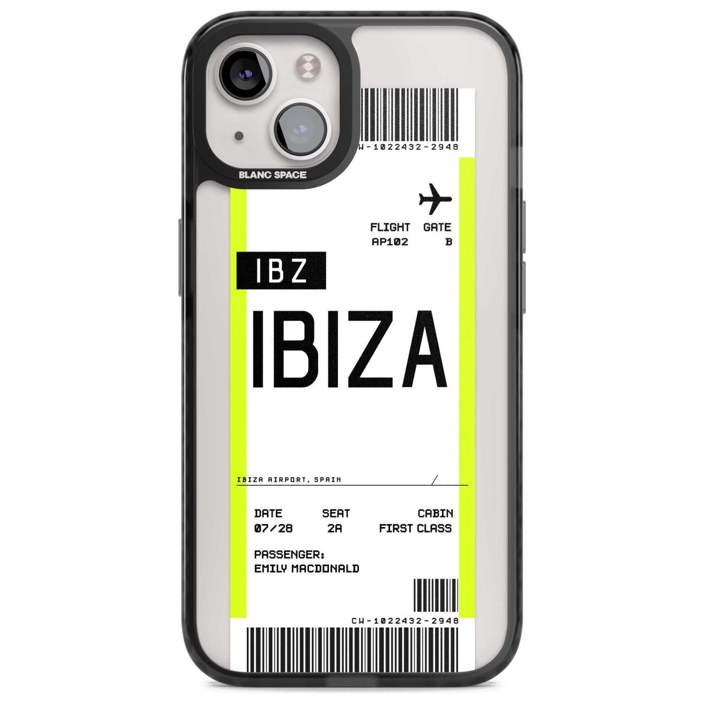 Personalised Ibiza Boarding Pass