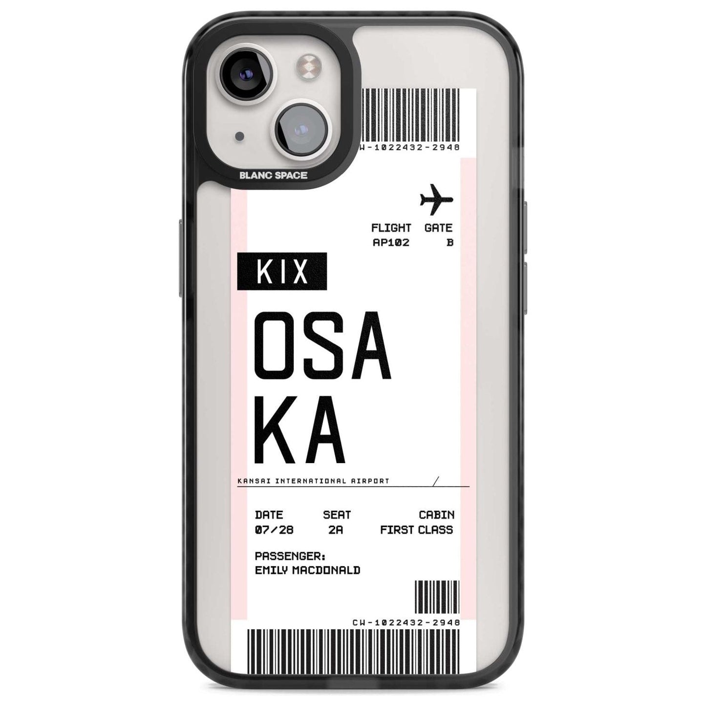 Personalised Osaka Boarding Pass