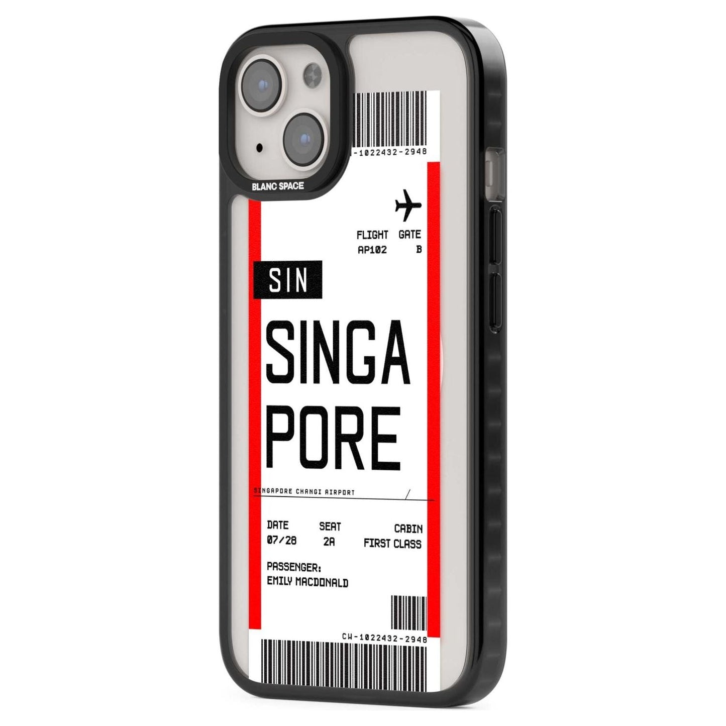 Personalised Singapore Boarding Pass
