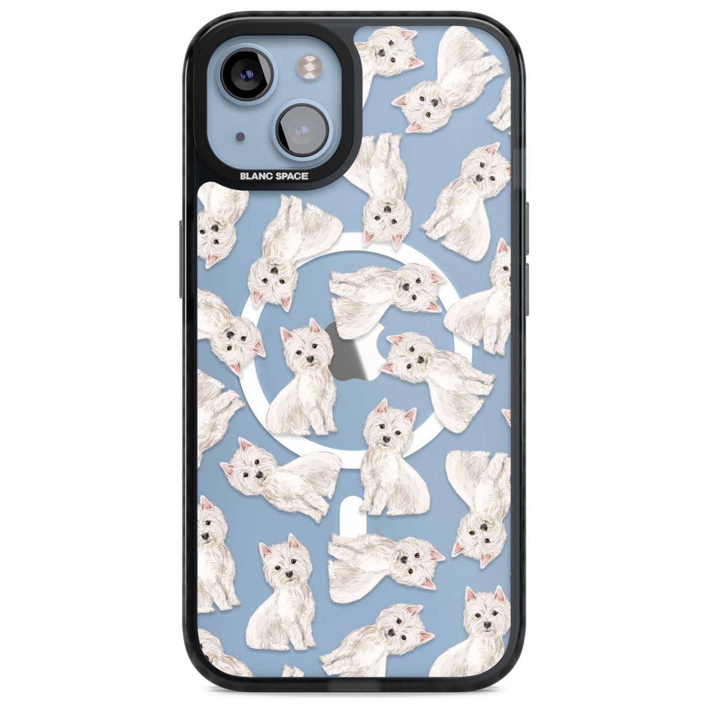 Motif de chien Westie
