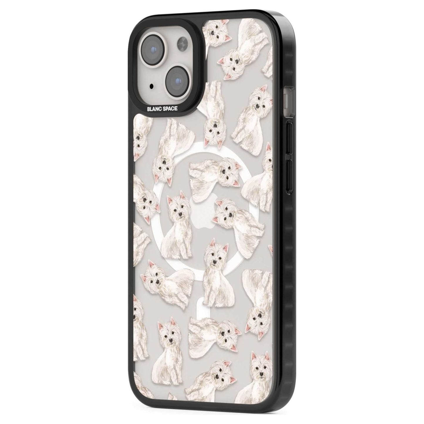 Motif de chien Westie