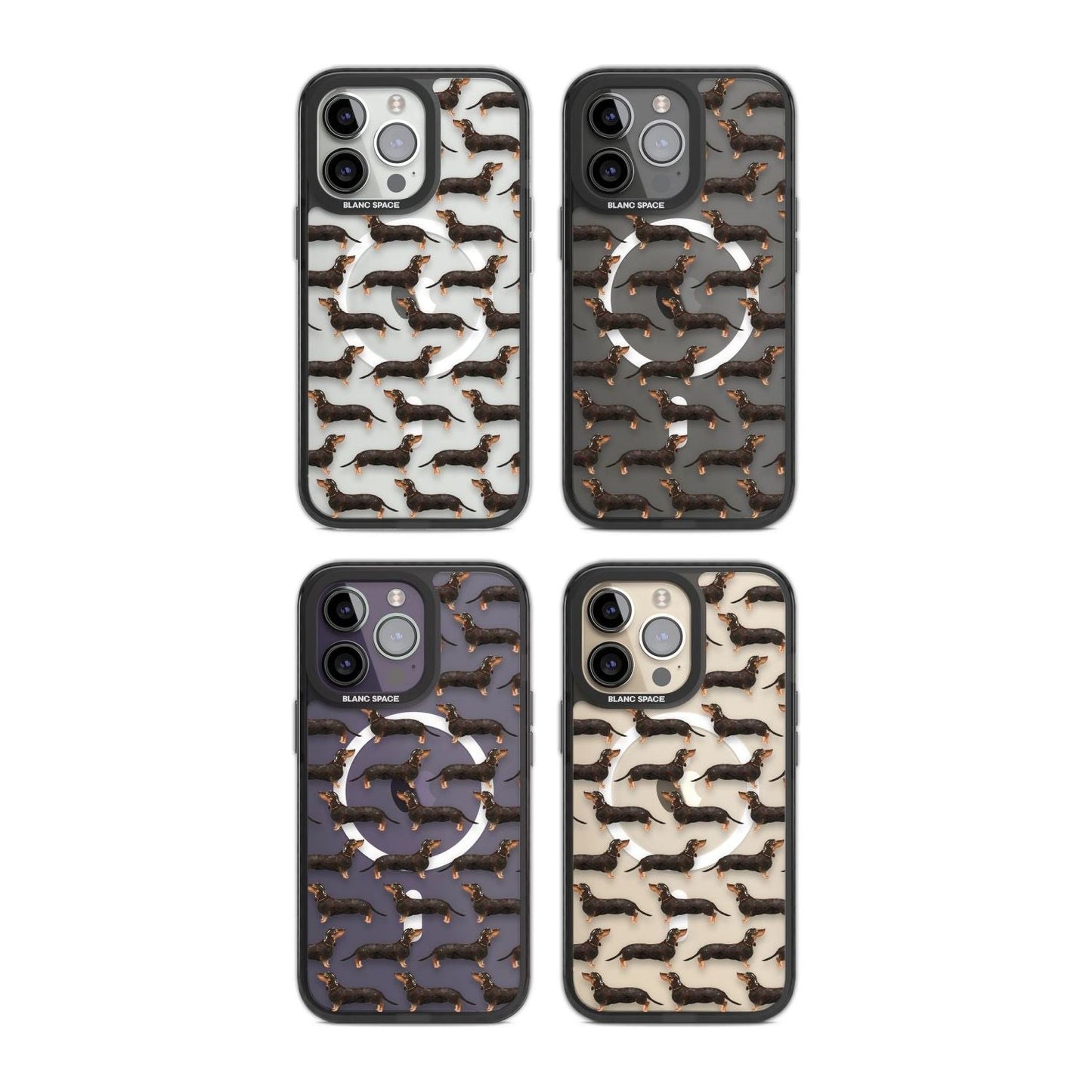 Dachshund Pattern Black Tan