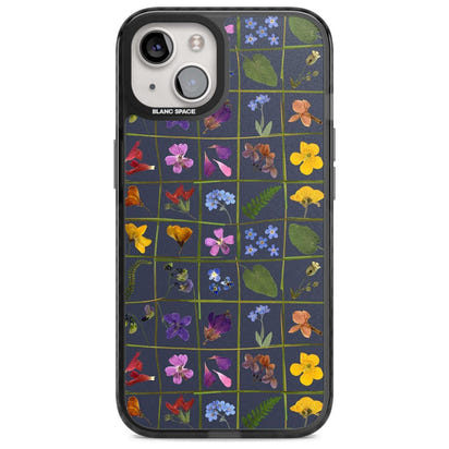 Grille de fleurs sauvages