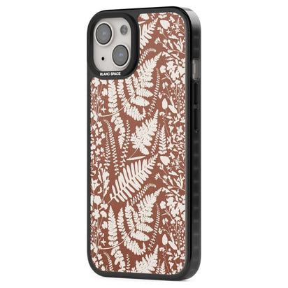 Fleurs sauvages et fougères sur terre cuite