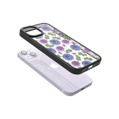 Purple Dahlias Floral