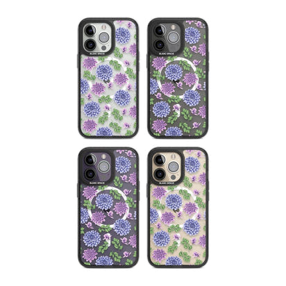 Purple Dahlias Floral