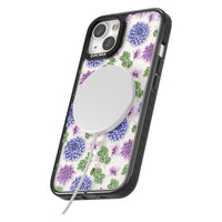 Purple Dahlias Floral