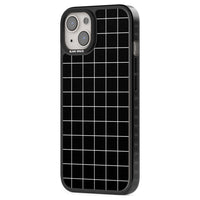 Minimalist Grid Pattern Black