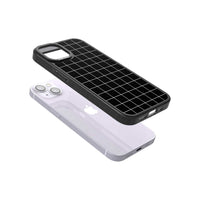 Minimalist Grid Pattern Black