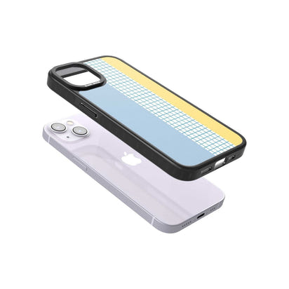 Abstract Grid Blue & Yellow