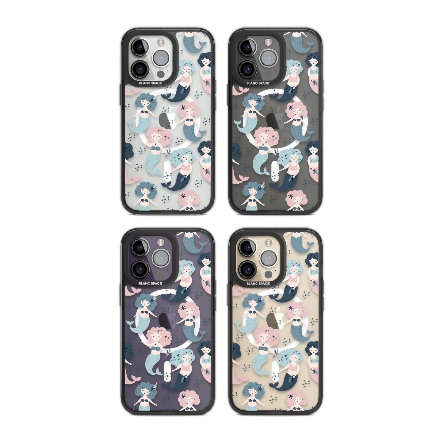 Pastellfarbene Meerjungfrauen