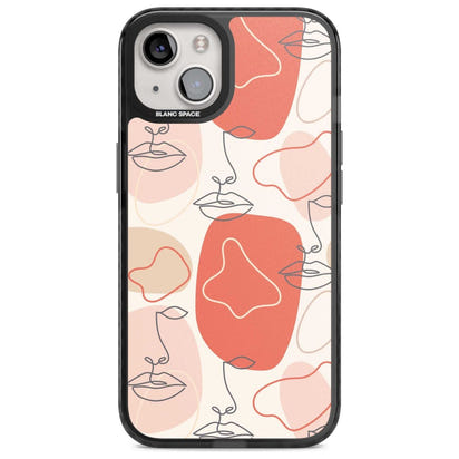 Abstract Face Line Art