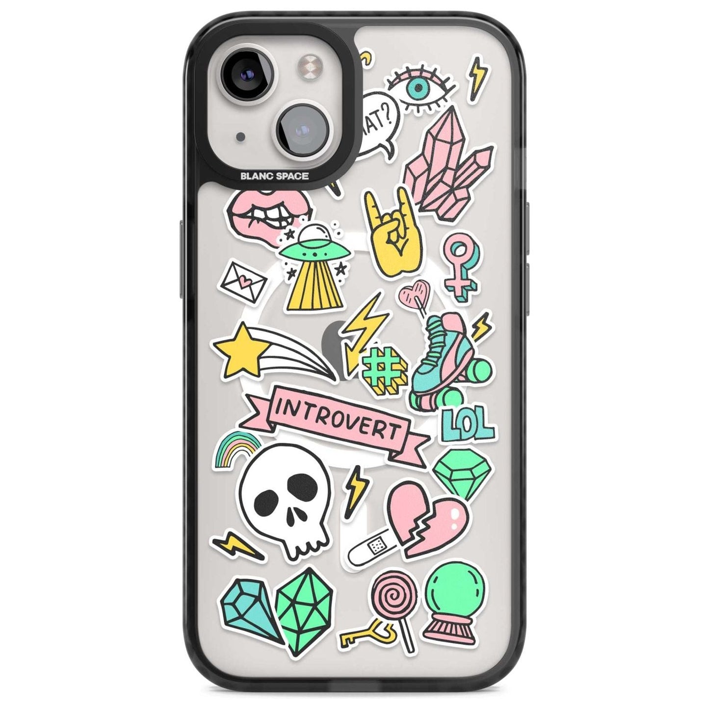 Autocollant introverti