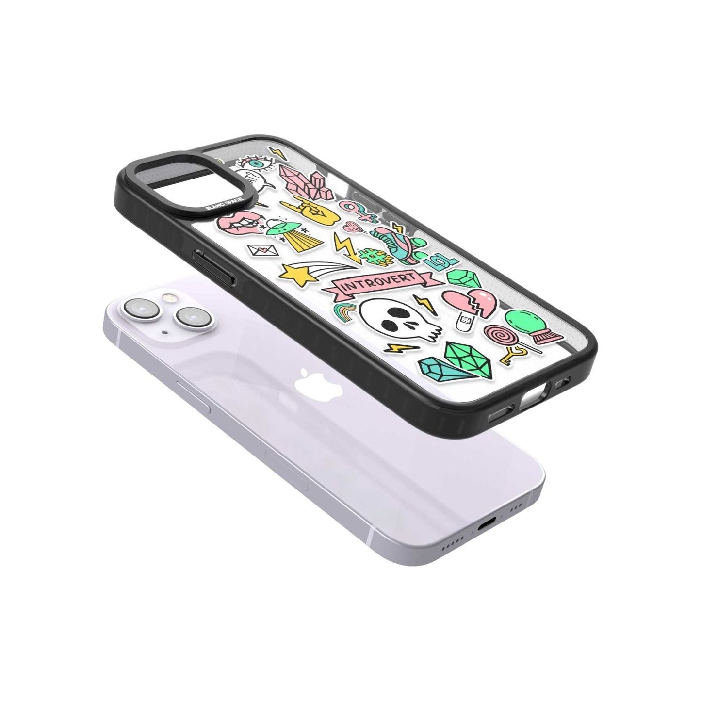 Autocollant introverti