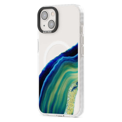 Grüne und blaue Smaragd-Geode