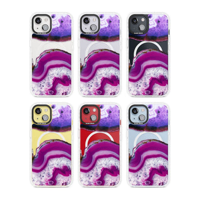 Tranche de cristal d'améthyste